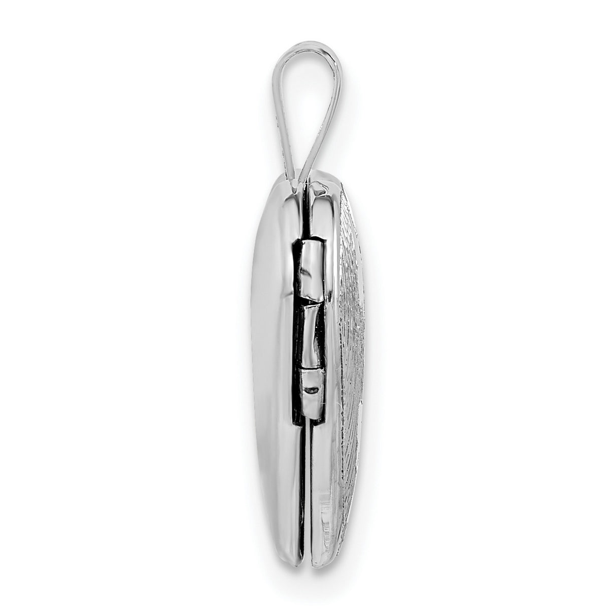Butterflies Heart Locket Charm Pendant in Real 925 Sterling Silver