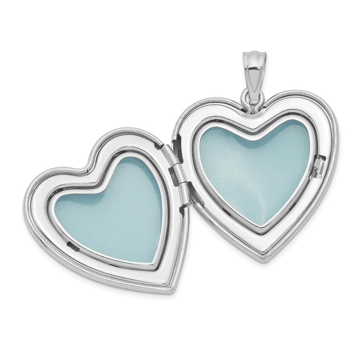 Sterling Silver Cross Pendant with Dove Detail, Heart Locket and Faith Message