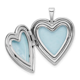 Sterling Silver Heart Locket with Pawprints, Pet Memorial Pendant for Women