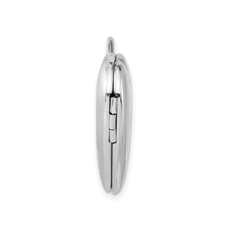 Sterling Silver Heart Locket Pendant with Etched Floral Branch Design, Vintage Inspired Keepsake
