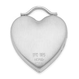 Always On My Mind Forever In My Heart Locket Charm Pendant in Real 925 Sterling Silver