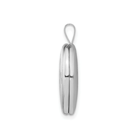 Sterling Silver Locket Pendant with Paw Print Design, Pet Memorial Jewelry for Women