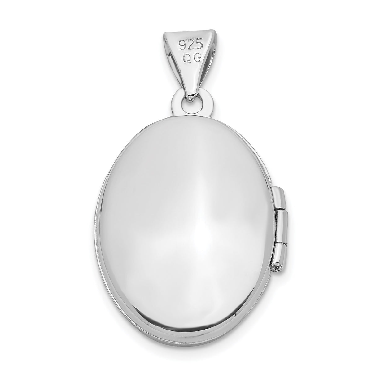 Sterling Silver Butterfly Locket Pendant with Oval Design, Nature-Inspired Keepsake for Women