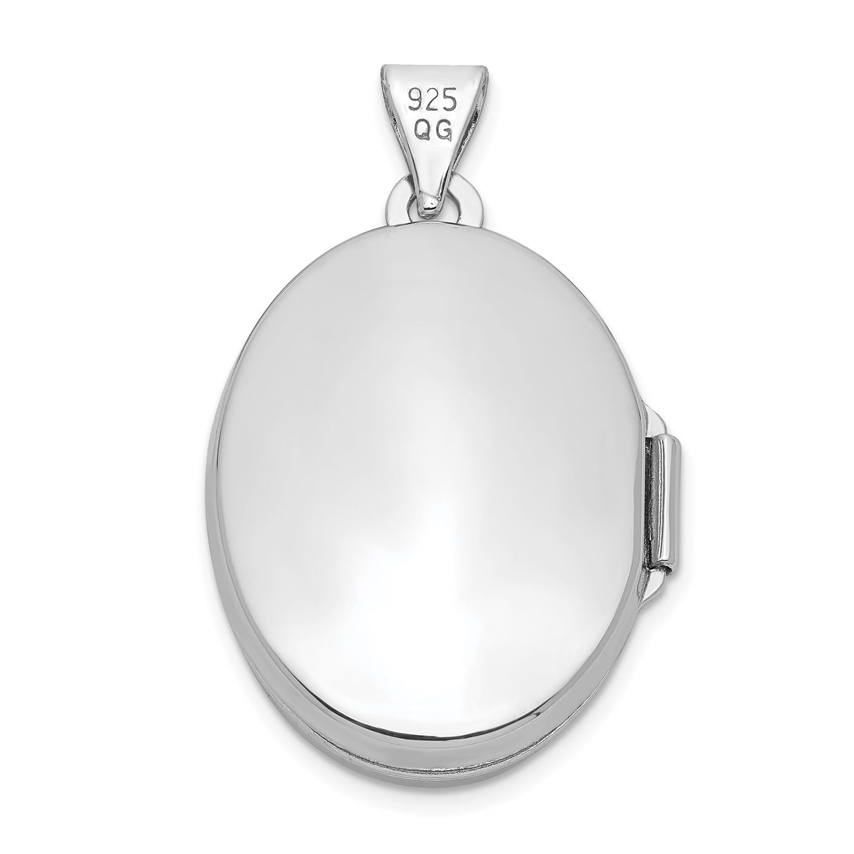Sterling Silver Oval Tree of Life Locket Pendant with Detailed Nature Design
