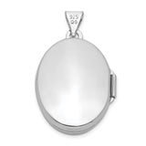 Sterling Silver Oval Tree of Life Locket Pendant with Detailed Nature Design