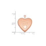 Sterling Silver Heart Locket Pendant, Rose Gold Accents, Sentimental Keepsake Jewelry for Women