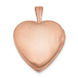 Sterling Silver Heart Locket Pendant with Polished Finish, Romantic Keepsake Jewelry for Women