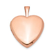 Sterling Silver Heart Locket Pendant with Polished Finish, Romantic Keepsake Jewelry for Women