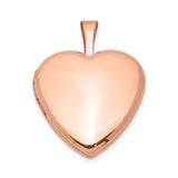 Sterling Silver Heart Locket Pendant with Polished Finish, Romantic Keepsake Jewelry for Women