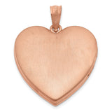 Sterling Silver Heart Locket Pendant with Rose Gold Scrollwork, Vintage Keepsake Design for Women