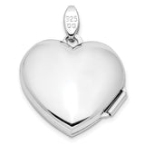 Faith Hope Love Heart Locket Charm Pendant in Real 925 Sterling Silver