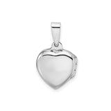 Sterling Silver Heart Locket Pendant with Raised Hearts, Sentimental Keepsake Jewelry for Women