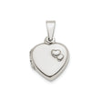 Sterling Silver Heart Locket Pendant with Raised Hearts, Sentimental Keepsake Jewelry for Women