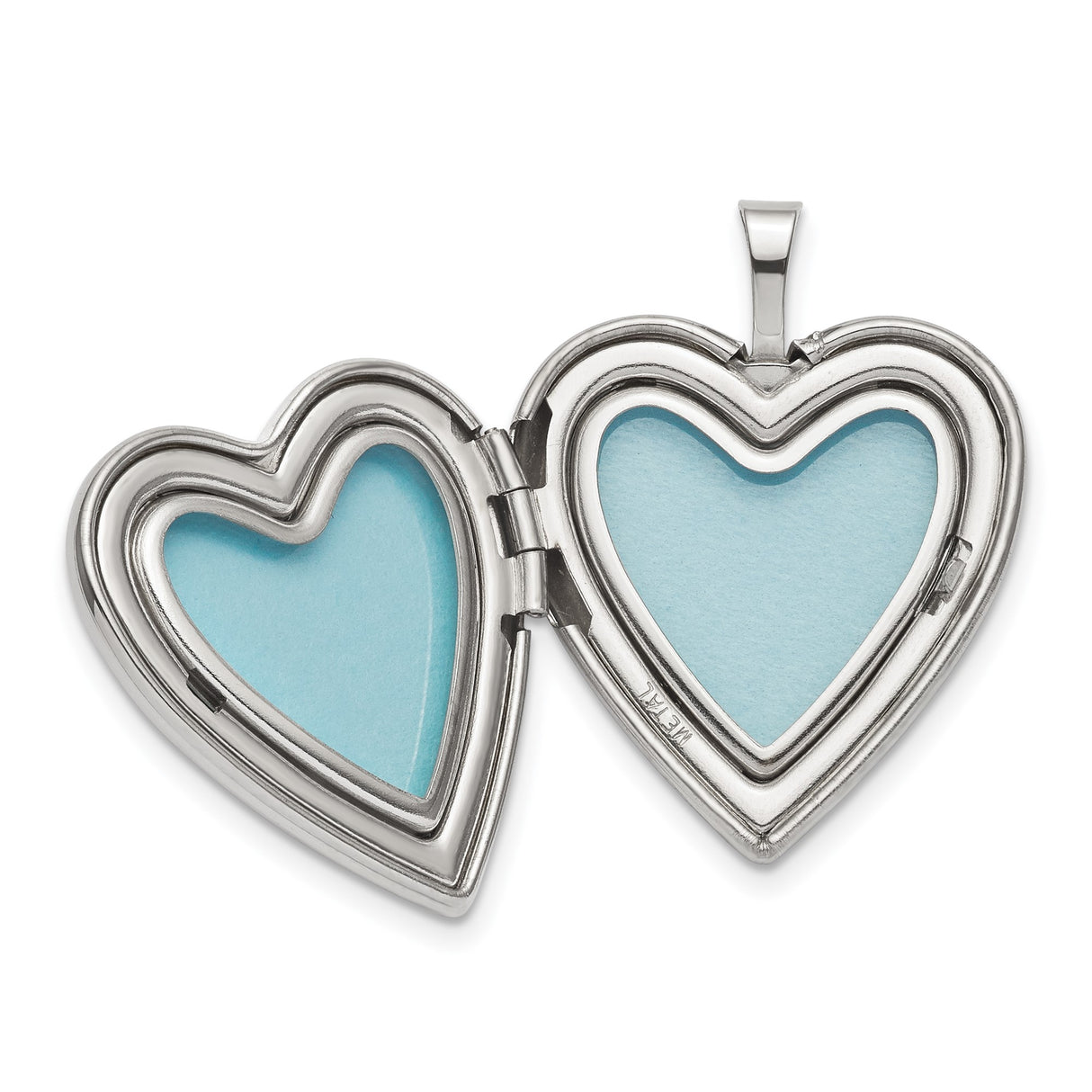 Sterling Silver Heart Locket Pendant with Pink Rose Cameo and Floral Scrollwork Design
