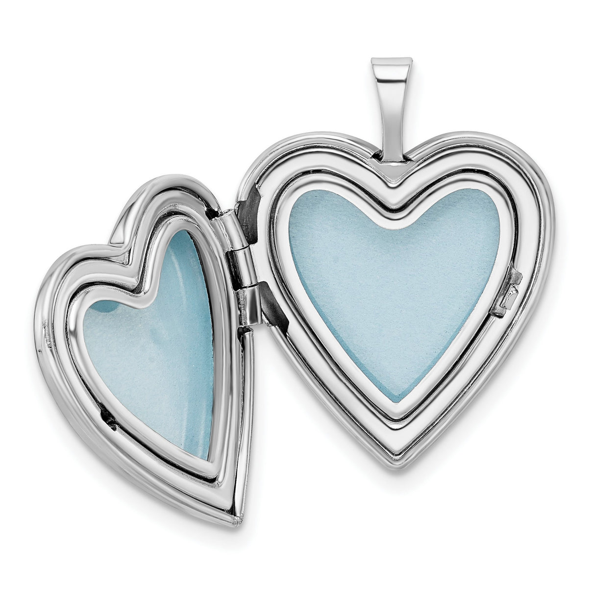 20mm FOREVER IN MY HEART Locket Charm Pendant in Real 925 Sterling Silver