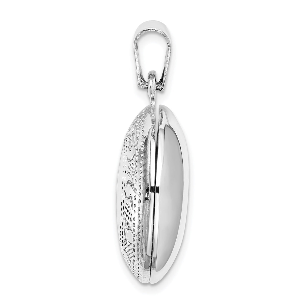 Sterling Silver Celtic Locket Pendant with Interwoven Knot Design and Eternity Circle Motif