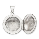 Sterling Silver Celtic Locket Pendant with Interwoven Knot Design and Eternity Circle Motif