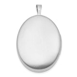 Sterling Silver Oval Locket Pendant with Diamond, Moon and Stars Design, Sentimental Keepsake Jewelry