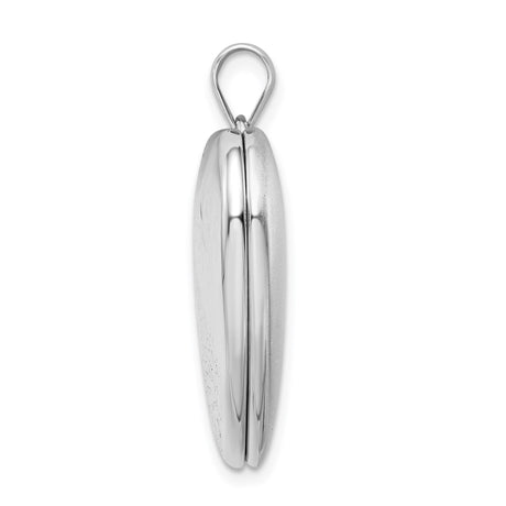 Sterling Silver Heart Locket Pendant with Footprints and Eight Point Star, Christian Memorial Jewelry
