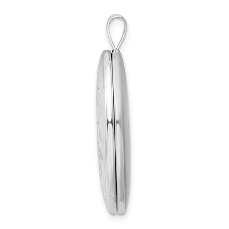 Sterling Silver Oval Locket Pendant with Tree of Life Design for Women