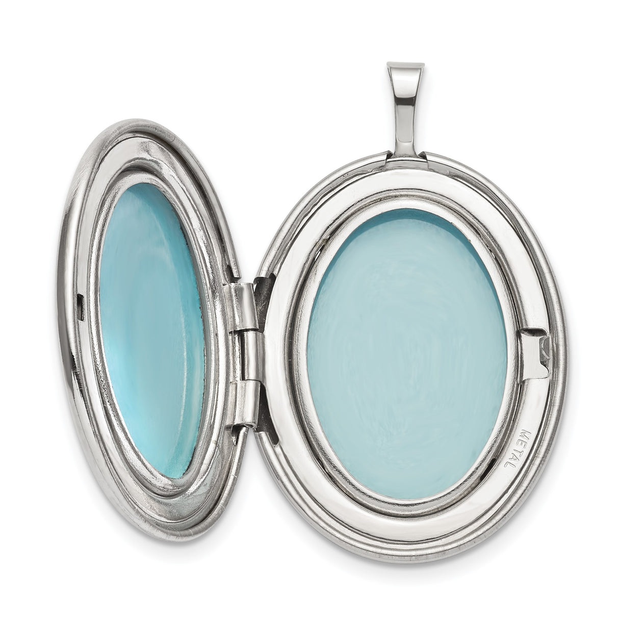 Sterling Silver Oval Locket Pendant with Tree of Life Design for Women