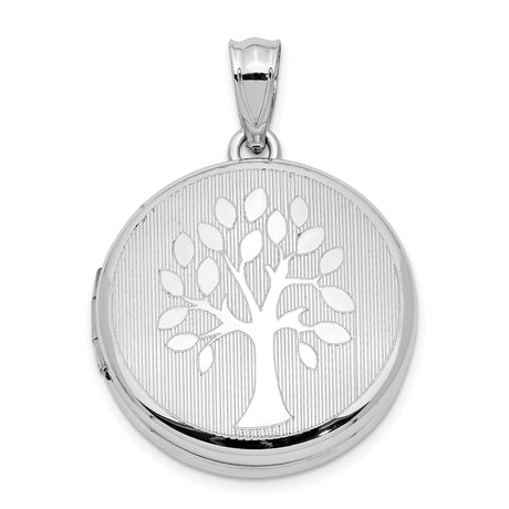 Sterling Silver Tree of Life Locket Pendant with Spiritual and Nature-Inspired Design