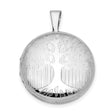 Sterling Silver Tree of Life Round Locket Pendant, Spiritual Nature-Inspired Jewelry for Women