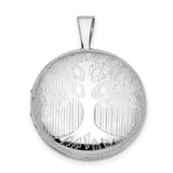 Sterling Silver Tree of Life Round Locket Pendant, Spiritual Nature-Inspired Jewelry for Women