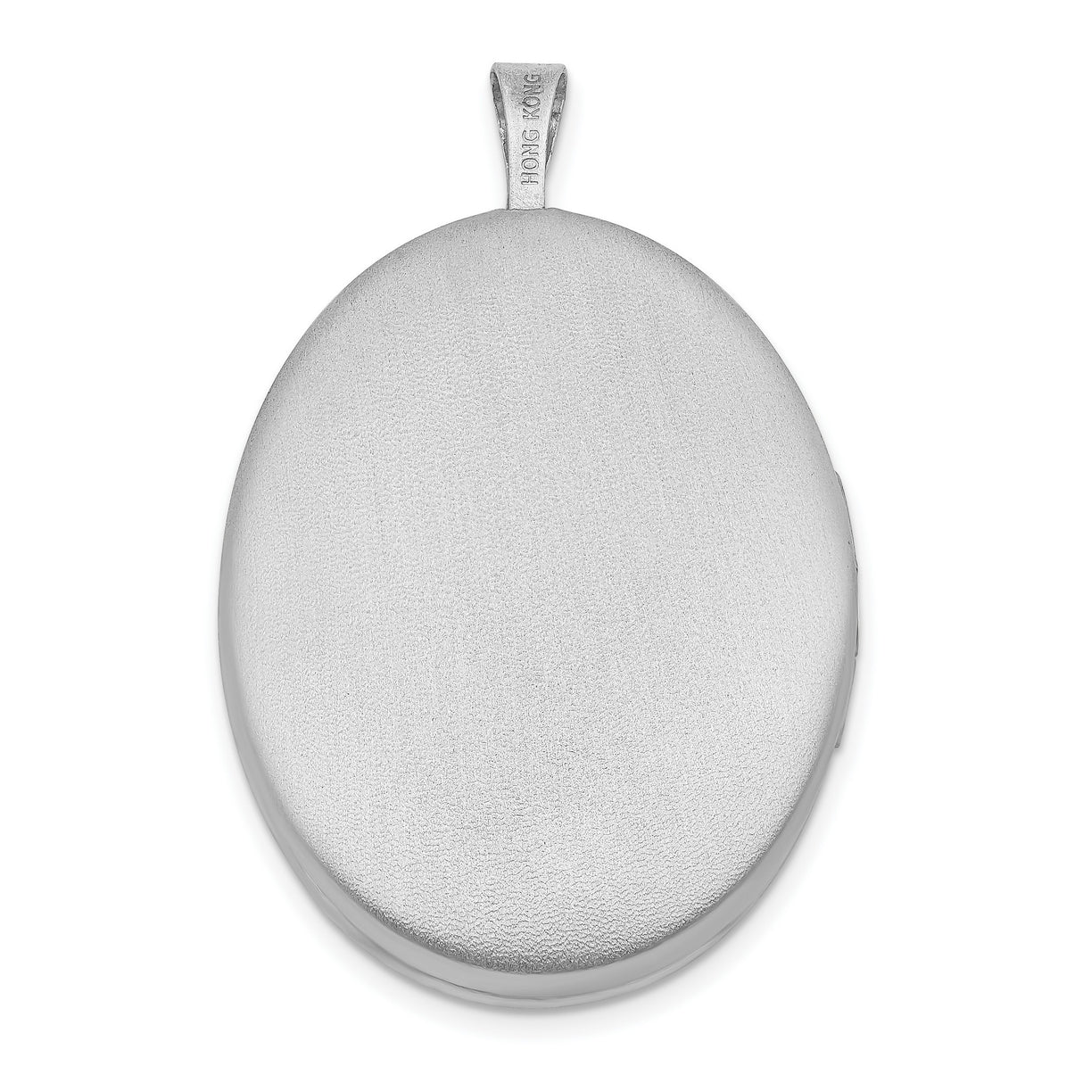 Sterling Silver Oval Locket Pendant with Rose Gold Floral Accents and Scrollwork