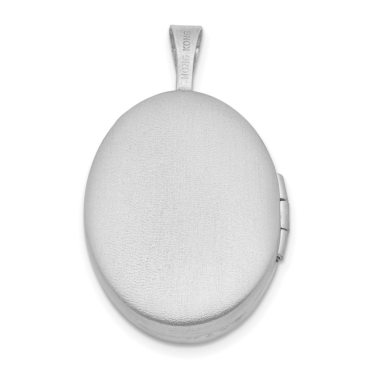 Sterling Silver Heart Locket Pendant with Diamond, Trinity Knot and Satin Finish Design
