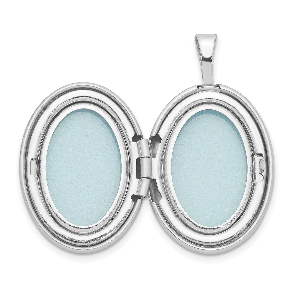 Sterling Silver Heart Locket Pendant with Diamond, Trinity Knot and Satin Finish Design