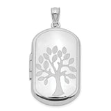Sterling Silver Tree of Life Locket Pendant, Spiritual Nature-Inspired Keepsake for Women