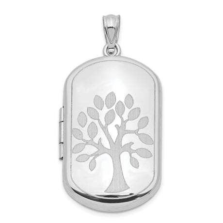 Sterling Silver Tree of Life Locket Pendant, Spiritual Nature-Inspired Keepsake for Women