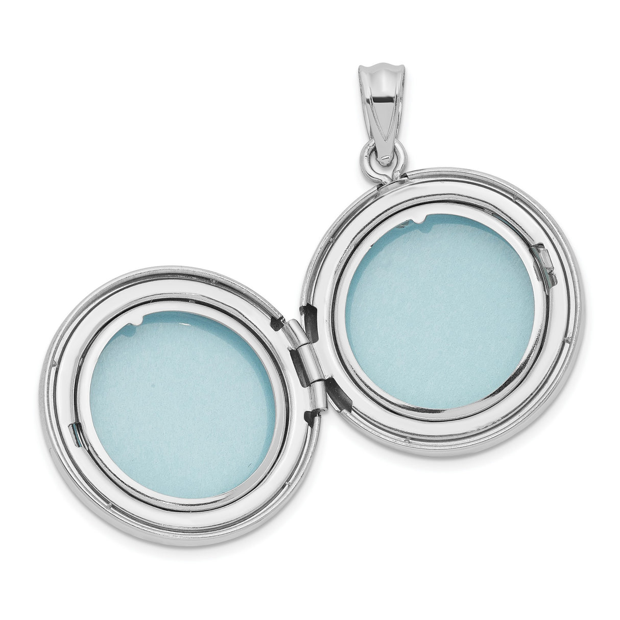 Sterling Silver Round Locket Pendant with Diamond, Starburst Design, Memorial Jewelry for Women