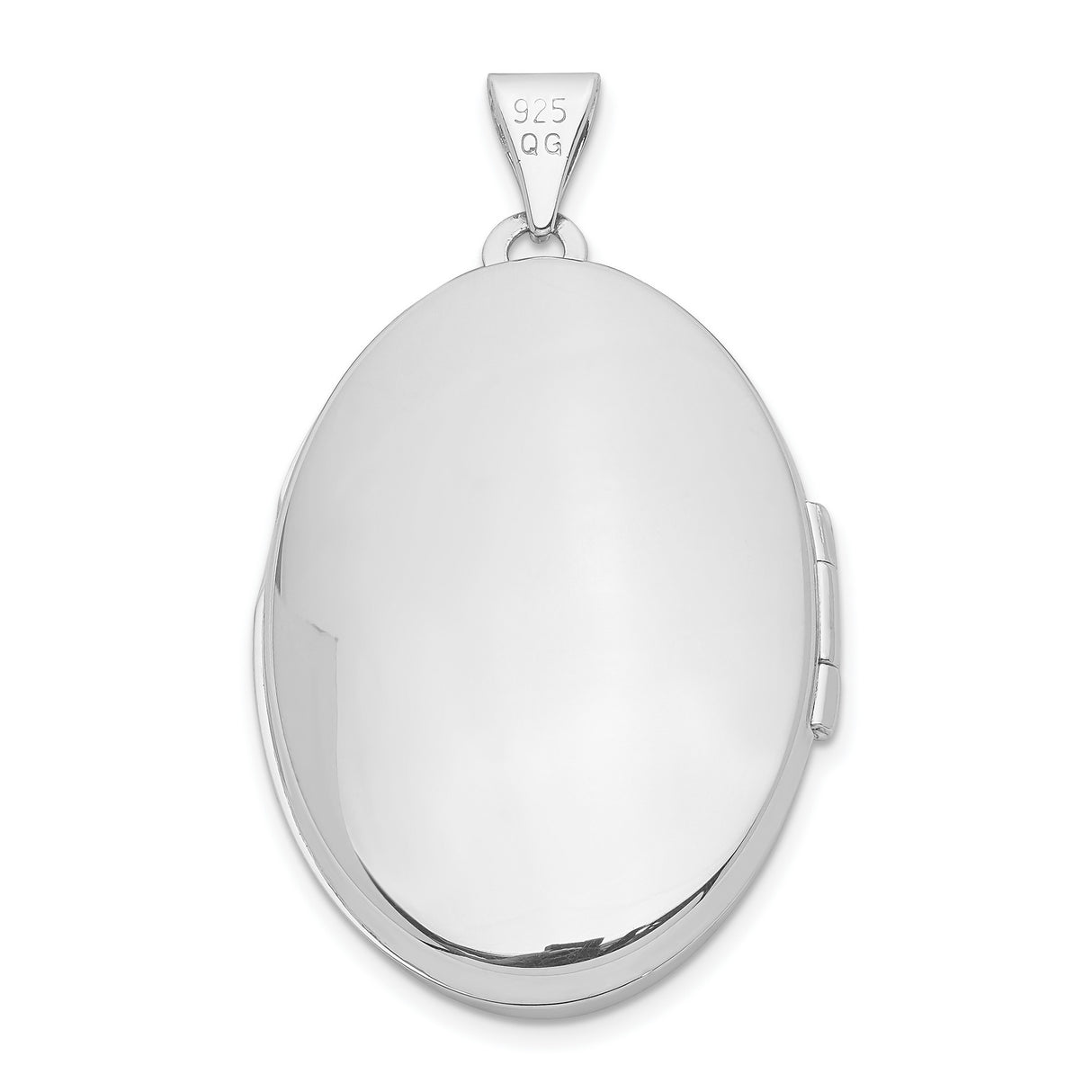 Sterling Silver Oval Locket Pendant with Openwork Filigree Swirl Design for Women