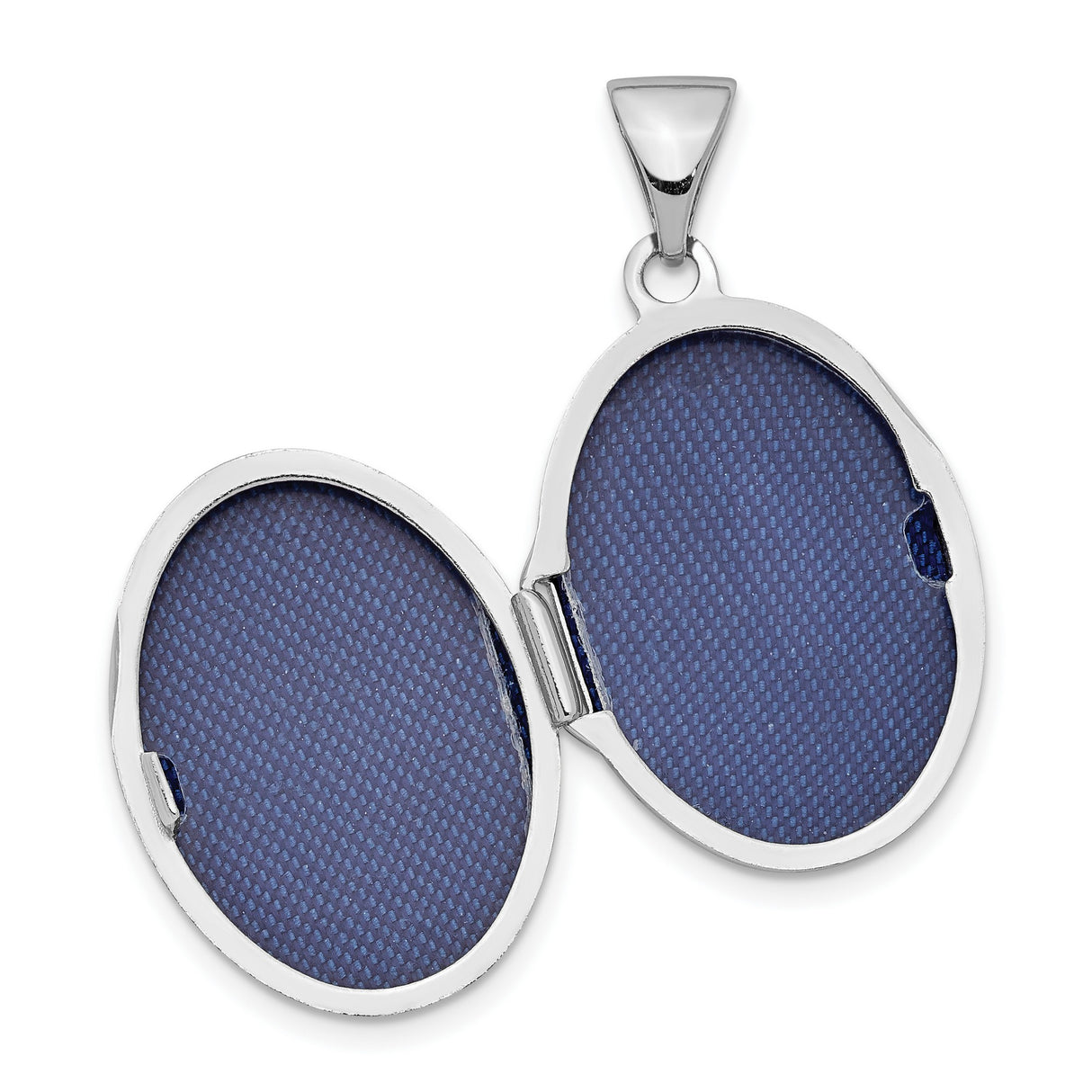 Sterling Silver Oval Locket Pendant with Scroll Filigree Border for Women