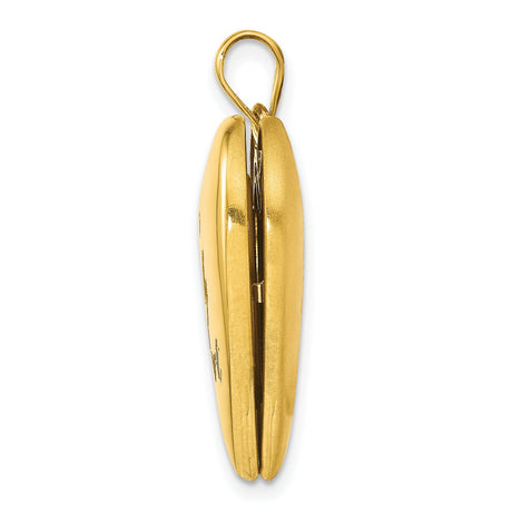 Gold Plated Forever In My Heart Ash Holder Heart Locket Charm Pendant in Real 925 Sterling SIlver