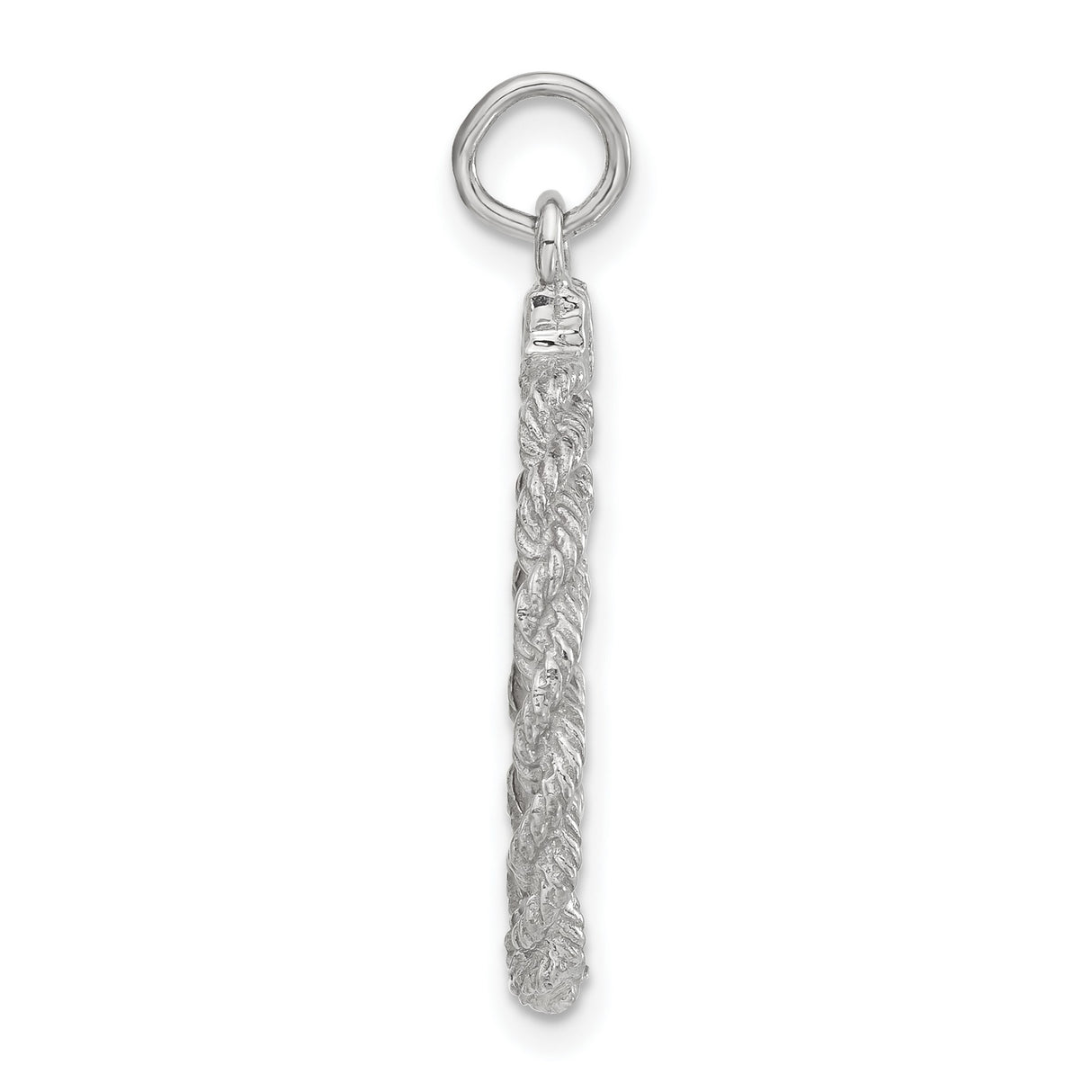 Engravable Boy Polished Front Satin Back Disc Charm Pendant in Real 925 Sterling Silver