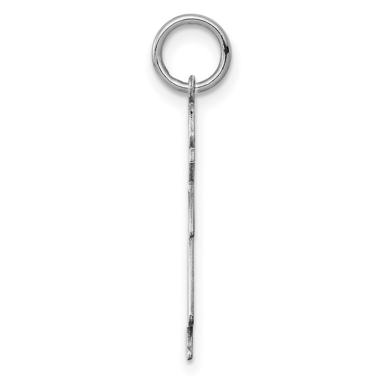 Engravable Girl Polished Front/Back Disc Charm Pendant in Real 925 Sterling Silver