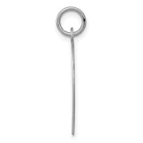 Engravable Girl Disc Charm Pendant in Real 925 Sterling Silver