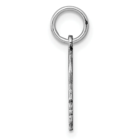 Engravable Boy Polished Front/Satin Back Disc Charm Pendant in Real 925 Sterling Silver