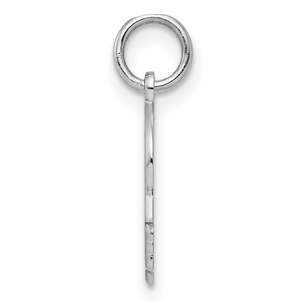 Engravable Boy Polished Front/Satin Back Disc Charm Pendant in Real 925 Sterling Silver