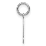 Engravable Boy Polished Front/Satin Back Disc Charm Pendant in Real 925 Sterling Silver