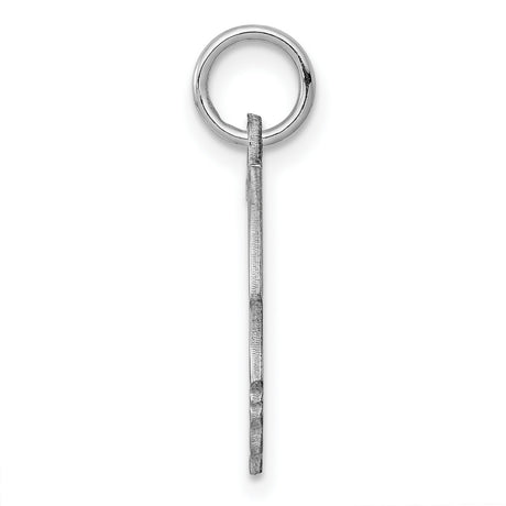 Engravable Boy Polished Front Satin Back Disc Charm Pendant in Real 925 Sterling Silver