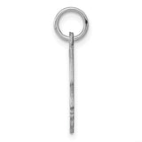 Engravable Boy Polished Front/Satin Back Disc Charm Pendant in Real 925 Sterling Silver