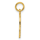 Engravable Boy Polished Disc Charm Pendant in Real 925 Sterling SIlver