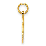 Engravable Girl Polished Disc Charm Pendant in Real 925 Sterling SIlver