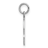 Engravable Boy Polished Front/Satin Back Disc Charm Pendant in Real 925 Sterling Silver