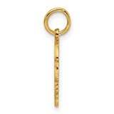 Engravable Girl Polished Disc Charm Pendant in Real 925 Sterling SIlver