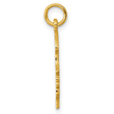 Engravable Girl Polished Disc Charm Pendant in Real 925 Sterling SIlver